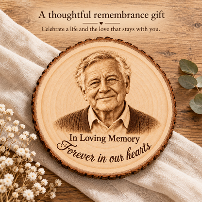 In Loving Memory Wood Ornament