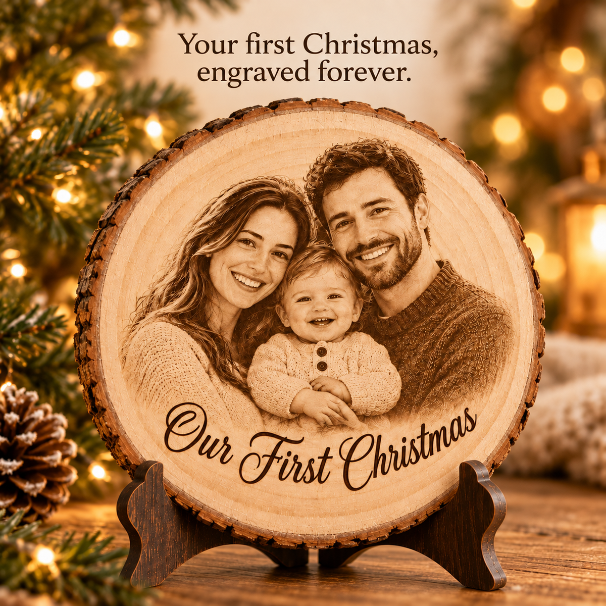 Christmas Wood Ornament