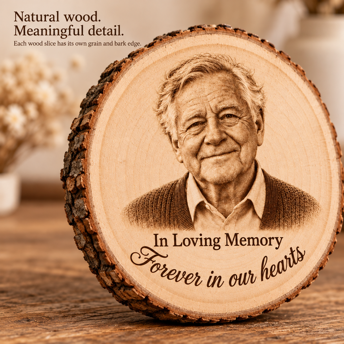 In Loving Memory Wood Ornament