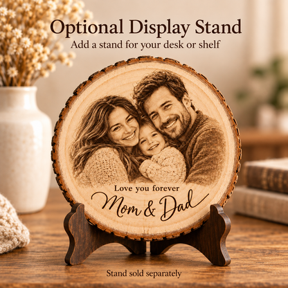Mom & Dad Wood Ornament