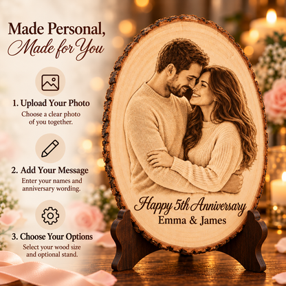 Couples Wood Ornament