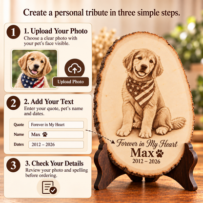 Pet Lovers Wood Ornament