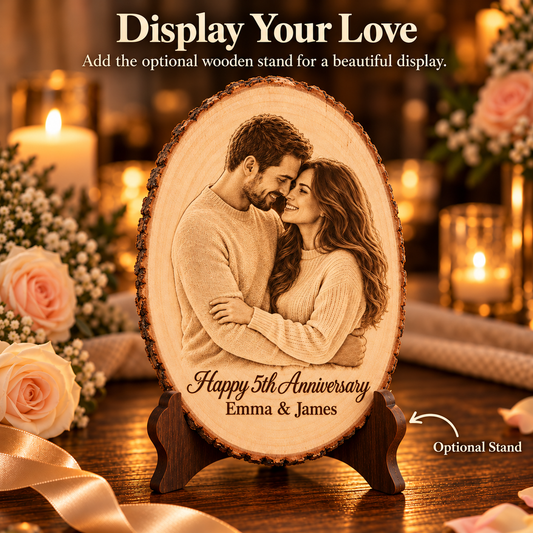 Couples Wood Ornament