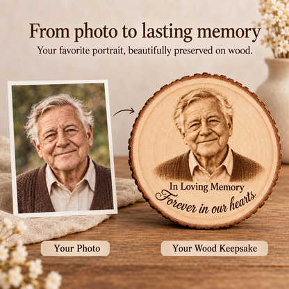 In Loving Memory Wood Ornament