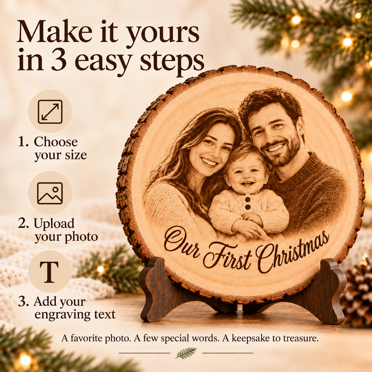 Christmas Wood Ornament