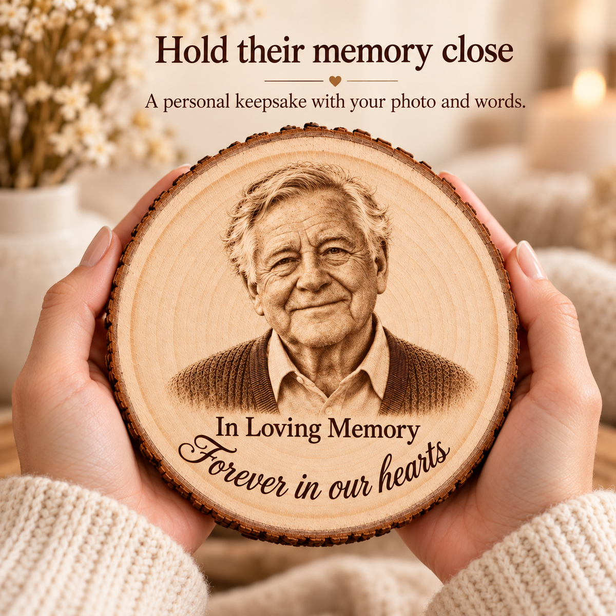 In Loving Memory Wood Ornament