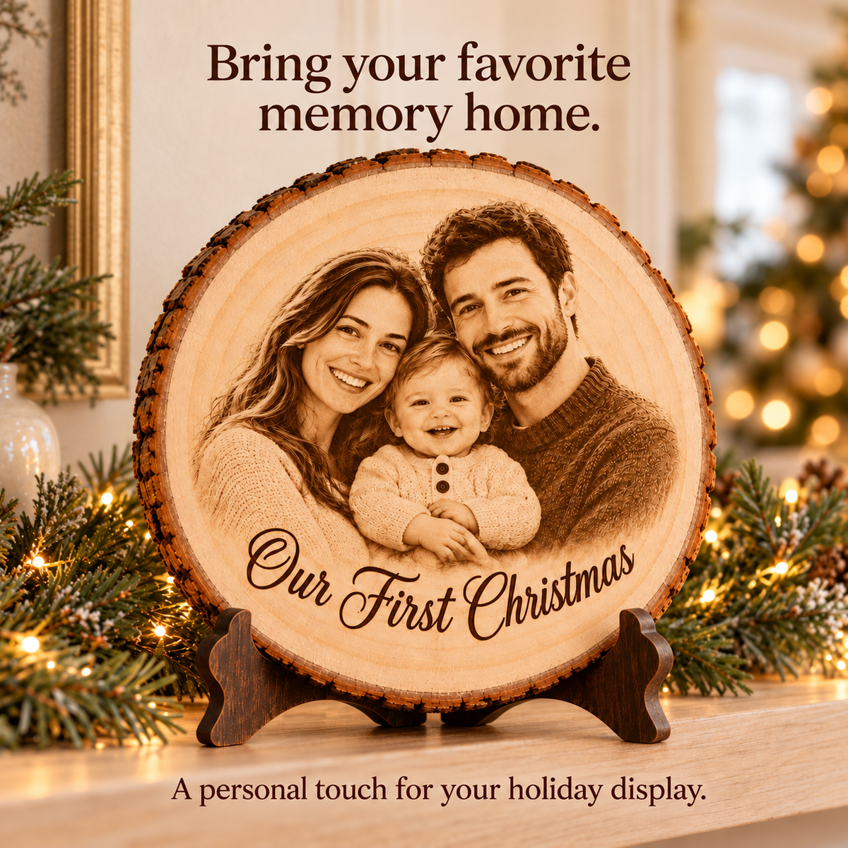 Christmas Wood Ornament