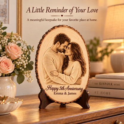 Couples Wood Ornament