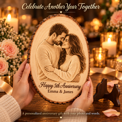 Couples Wood Ornament