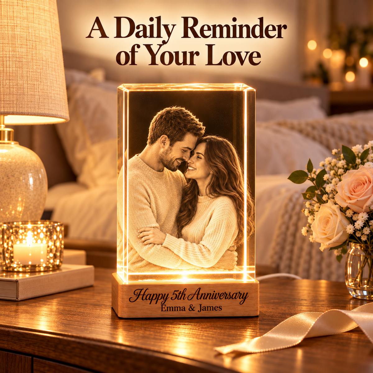 Couples 3D Crystal Rectangle